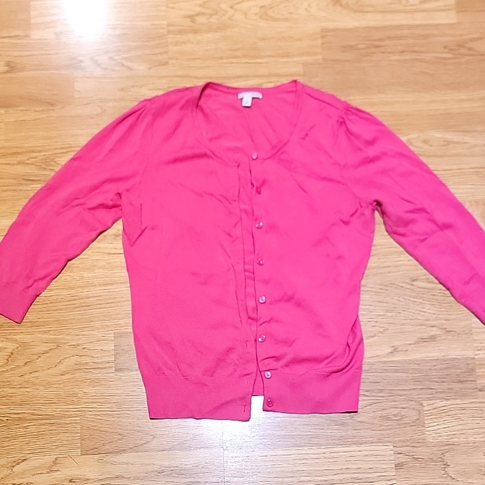 Women's Pink Cardigan Sweater